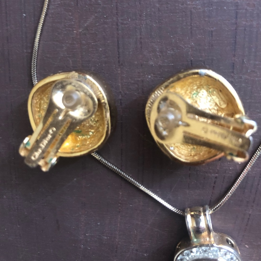Vintage Christian Dior earrings & David Yurman necklace - Picture 2 of 2